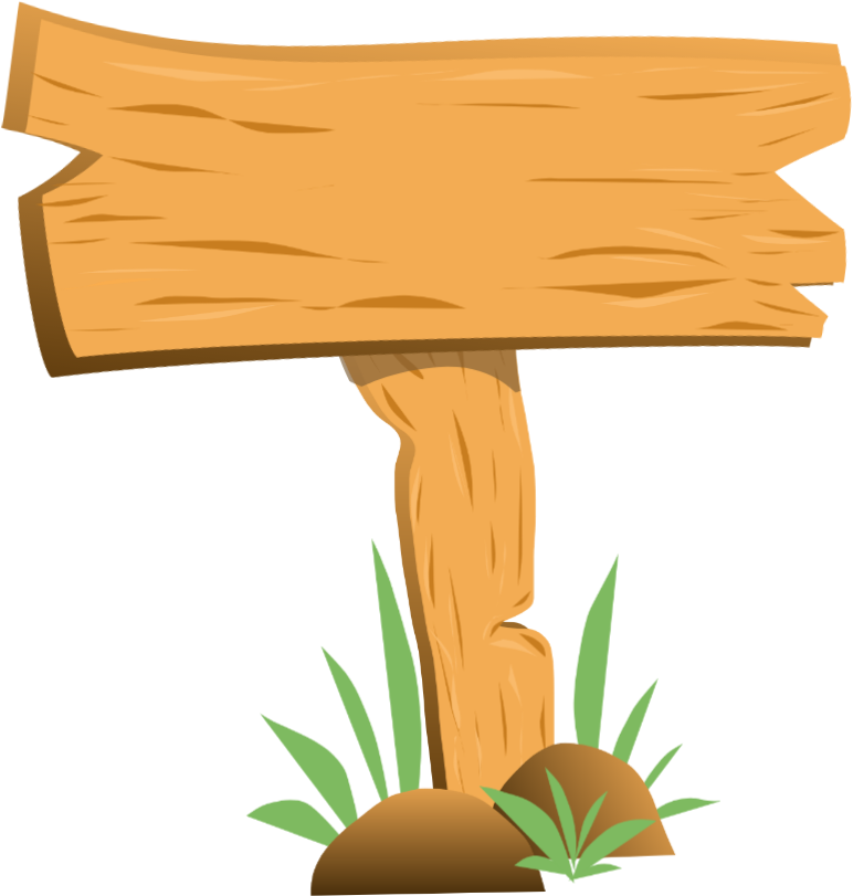 Wooden Signboard Illustration